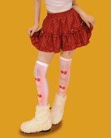morning dot frill skirt (2color/inner pants)