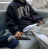アーバンダブルミドルダーティプレミアムNYCオーバーフィットフーディ
