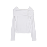 EDGE OFF-SHOULDER T-SHIRT