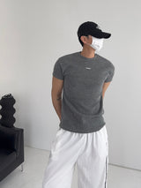 PD Ribbed Muscle Fit Short Sleeve T-Shirt (3C)