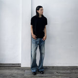 Black Brown Contrast Tee