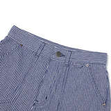 CHERRY STRIPE DENIM SHORT PANTS [NAVY]