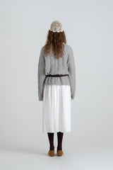 Cinnamon cable knit_gray