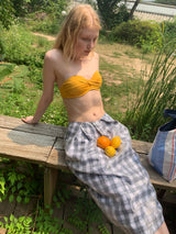 CHECK LAYERING SKIRT