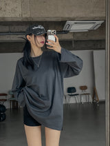 [U-BASIC] ウォントスリットオーバーサイズフィットロングスリーブ
