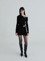 Sailor strap knit (Black)