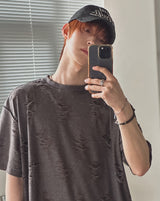 Triple Damage Layered Short Sleeve T-shirt