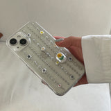 [MADE] Chain sunflower flower resin cell phone case