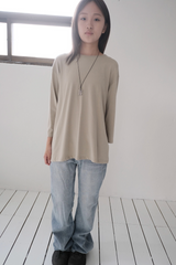 demage semi boots-cut denim