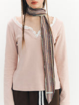 Knit Scarf (Pink)