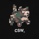 Cat Save The World カーモピクセルアートフードTシャツ (2Color)