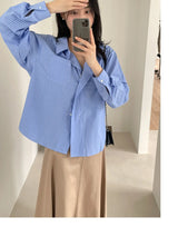 Nut Unbalance Wrap Loose Fit Shirt