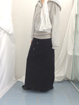 Slim Base String Long Skirt
