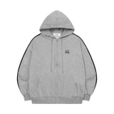 LARINE TRACK LINE HOOD ZIP-UP UNISEX (2Color) 
