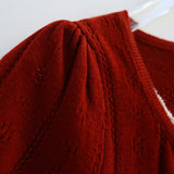 Roux Puff Knit Cardigan