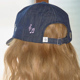 kitsch washed denim cap navy