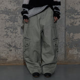 CROSS POCKET CARGO PANTS (ASH KHAKI) F25ZD976