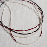 SILVER DOT BEADS NECKLACE