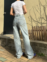 クラシックルックセミワイドデニムパンツ code 18101