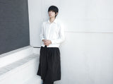 [DOJINOI] MUTE CROP SHIRTS WHITE