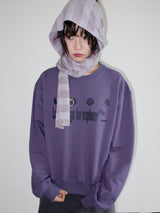 LUCKY SWEATSHIRT (DUST PURPLE)