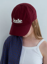 New jude logo cap burgundy