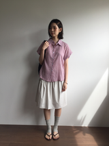 Dolman check shirt (4color)
