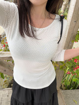 Tico Dot 3/4 Sleeve T-shirt