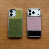 TWO - TONE MOHAIR EPOXY CASE - PINK