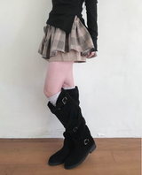 picona check plum layered sk