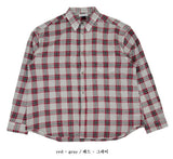 No.1335 E ピグメントチェックシンシャツ (4color)