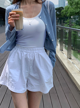Setter Linen Crop Knit Cardigan / 9 colors