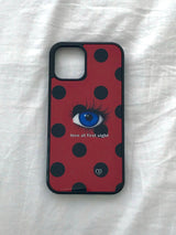 [MADE] love at first sight glass bumper case (red)