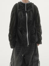 Bailen Shirring Ringer Windbreaker -4C