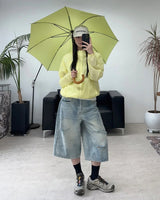 Patton Cut Bermuda Denim Pants