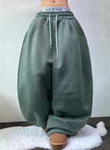 ノンフリース💚バルーンワイドロングパンツ💚💙💛🩶 7カラー