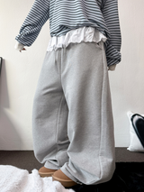 LACE PONT🎀WIDE LONG PANTS 💕🩶🖤3COLOR