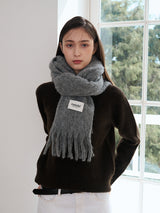 Wool candy muffler (casi grey)