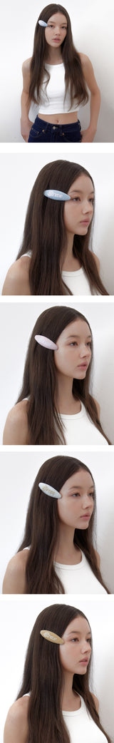 グリッターサンドヘアクリップ（ゴールド）