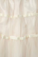 Tutu shirring skirt_ivory
