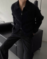 OA Blanc Angora Pocket Zip-Up (3 colors)