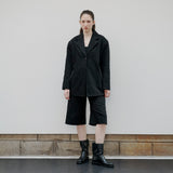 ジッパーストライプジャケット Black