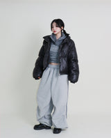 Monk String Shirring Piping Short Padded (Filling 100% Wellon)