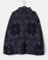 Bolle Nordic pattern fleece half zip-up