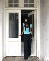 アクールUネック半袖Tシャツ
