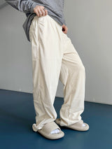 Twill Basic Golden Wide Pants 7C