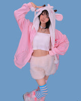 lovely sheep hood zip-up (기모)