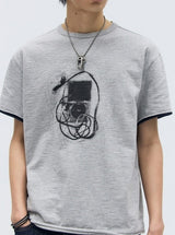 26SS★ MP3 GRAPHIC LAYERED HALF T