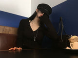 [BELLIDE MADE] スリムフィットホルターネックカーディガンセットアップ