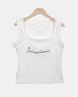 Taimi Cubic Lace Sleeveless Top